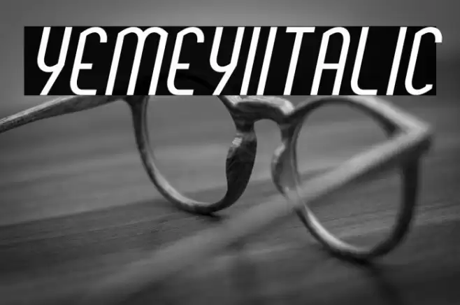 YemeyiItalic Font examples