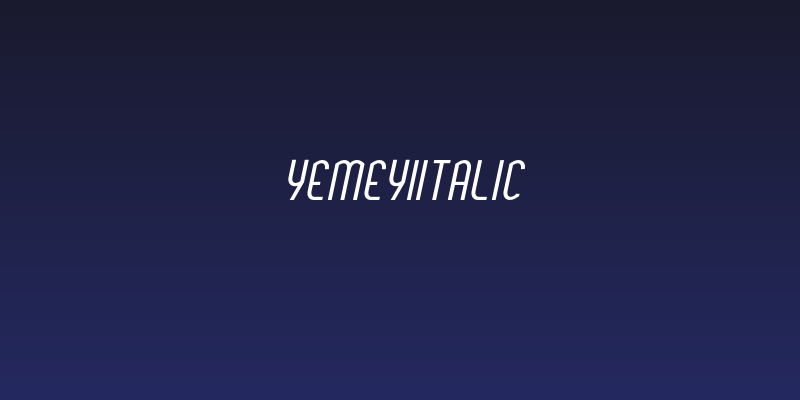 YemeyiItalic Social Header