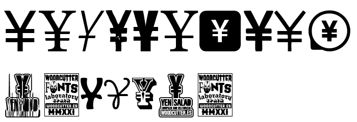 Yen Salad Font OTHER CHARS