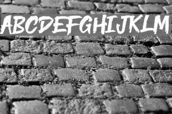 Yenoh Brush Font examples