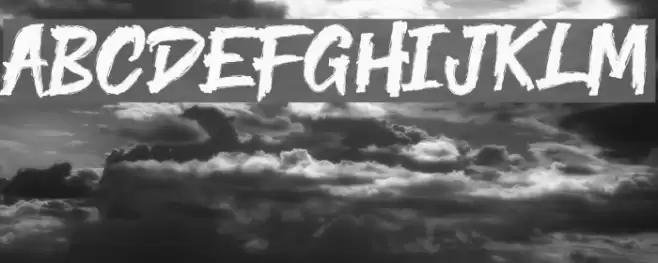 Yenoh Brush Font examples