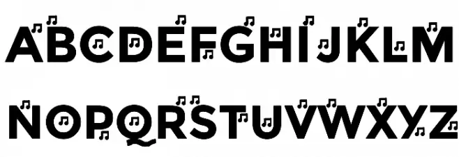 YentNotes Cacophony Fonte MAIÚSCULAS