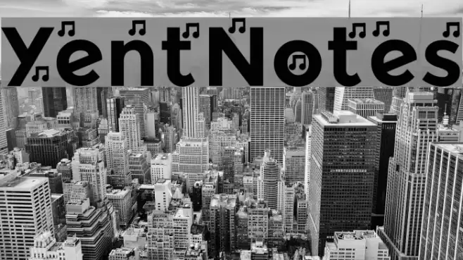 YentNotes Font examples