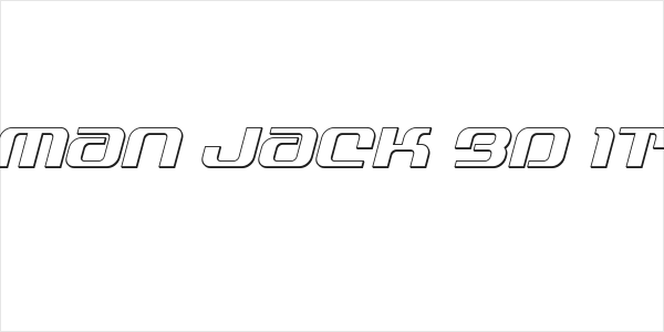 Yeoman Jack 3D Italic Logo