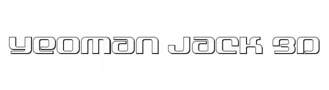 Yeoman Jack 3D  Fuentes Gratis Descargar