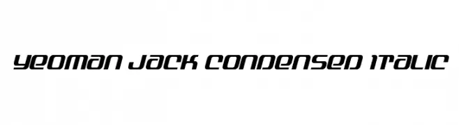 Yeoman Jack Condensed Italic  Fuentes Gratis Descargar
