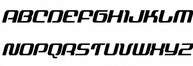 Yeoman Jack Condensed Italic Caratteri MAIUSCOLE