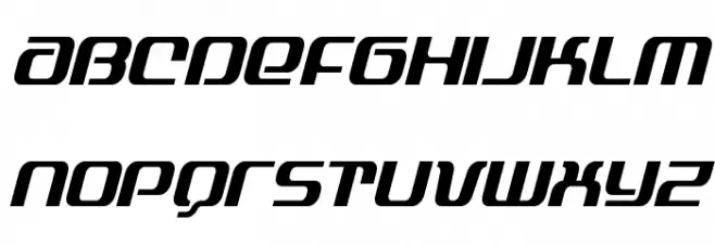 Yeoman Jack Condensed Italic फ़ॉन्ट लोअरकेस