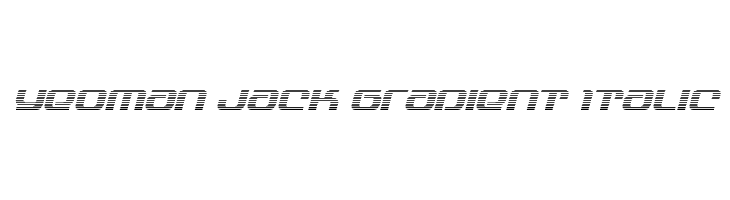 Yeoman Jack Gradient Italic  Fuentes Gratis Descargar