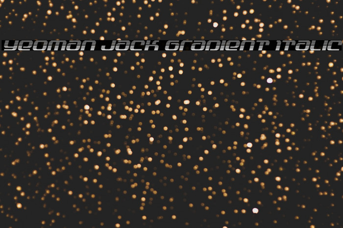 Yeoman Jack Gradient Italic Example 3