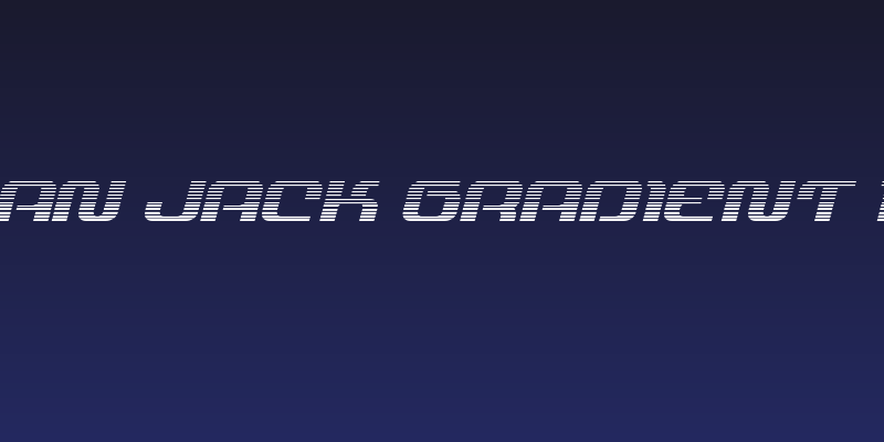 Yeoman Jack Gradient Italic Social Header