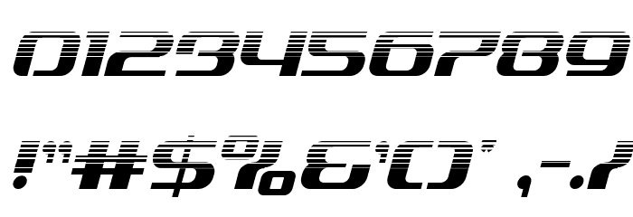 Yeoman Jack Halftone Italic Font OTHER CHARS