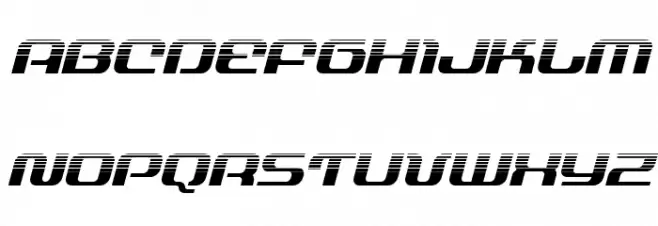 Yeoman Jack Halftone Italic 字体 大写