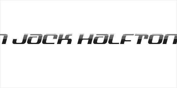 Yeoman Jack Halftone Italic Logo