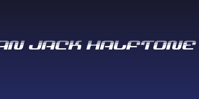 Yeoman Jack Halftone Italic Social Header