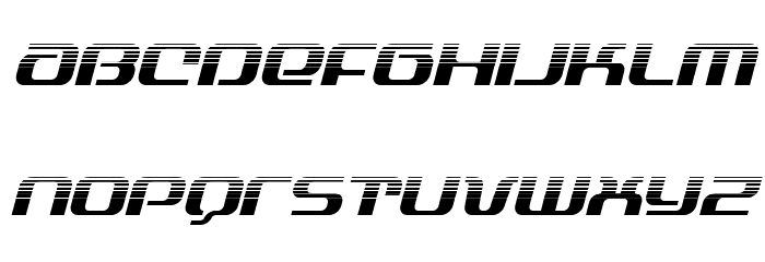 Yeoman Jack Halftone Italic Font LOWERCASE