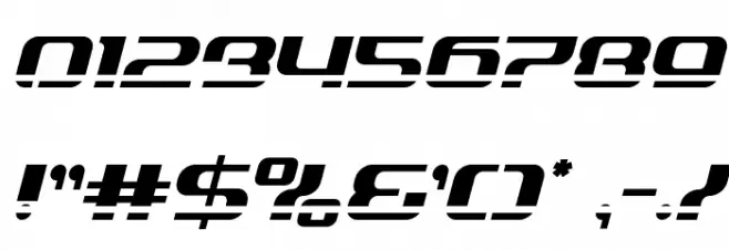 Yeoman Jack Laser 2 Italic Font OTHER CHARS