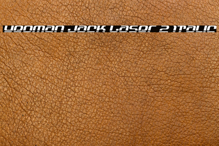 Yeoman Jack Laser 2 Italic Example 1
