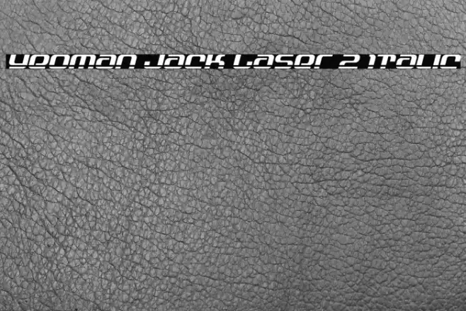 Yeoman Jack Laser 2 Italic Font examples