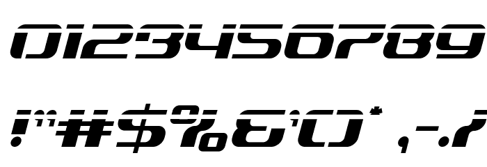 Yeoman Jack Laser Italic Font OTHER CHARS