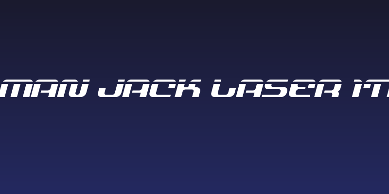 Yeoman Jack Laser Italic Social Header