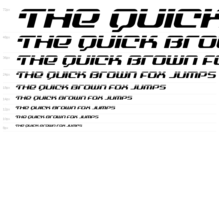 Yeoman Jack Laser Italic Waterfall