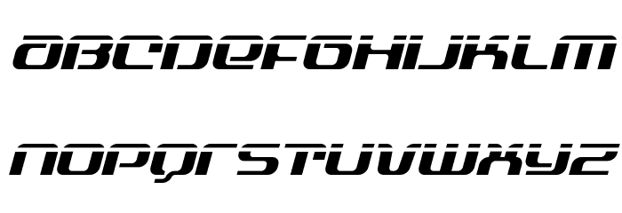 Yeoman Jack Laser Italic Font LOWERCASE