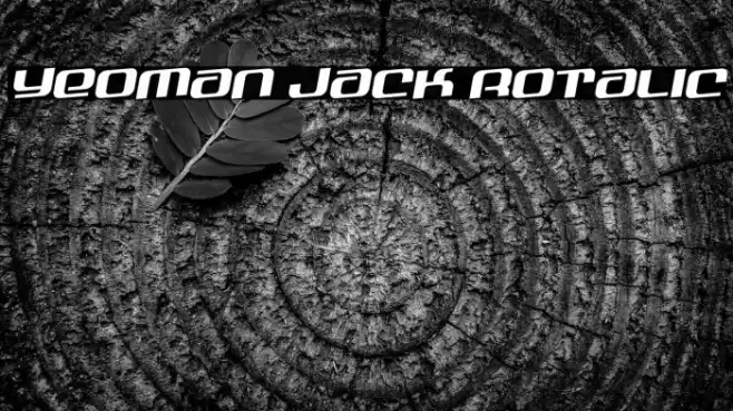 Yeoman Jack Rotalic Font examples