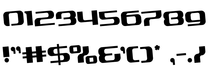 Yeoman Jack Rotated Font OTHER CHARS