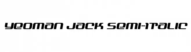 Yeoman Jack Semi-Italic  Descarca Fonturi Gratis