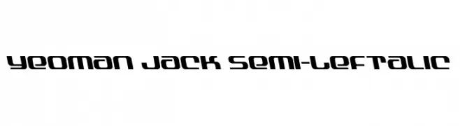 Yeoman Jack Semi-Leftalic  Fuentes Gratis Descargar