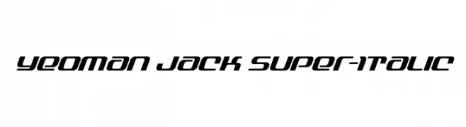 Yeoman Jack Super-Italic  Fuentes Gratis Descargar