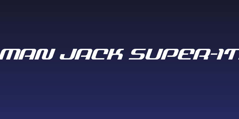 Yeoman Jack Super-Italic Social Header