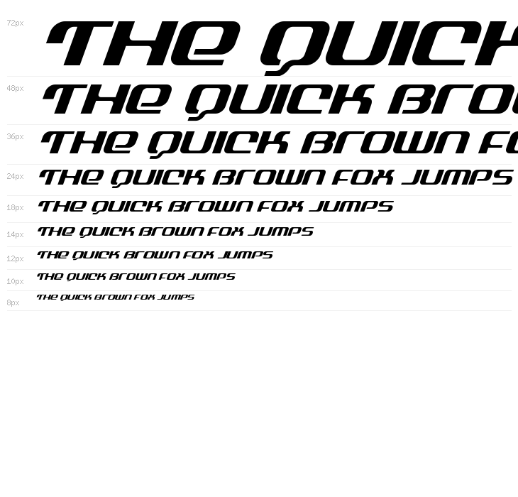 Yeoman Jack Super-Italic Waterfall