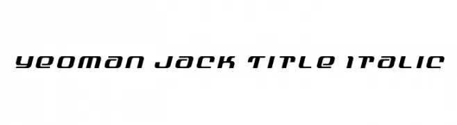 Yeoman Jack Title Italic  Frei Schriftart Herunterladen
