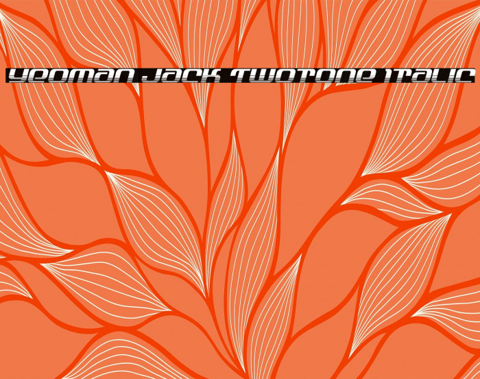 Yeoman Jack Twotone Italic Example 1