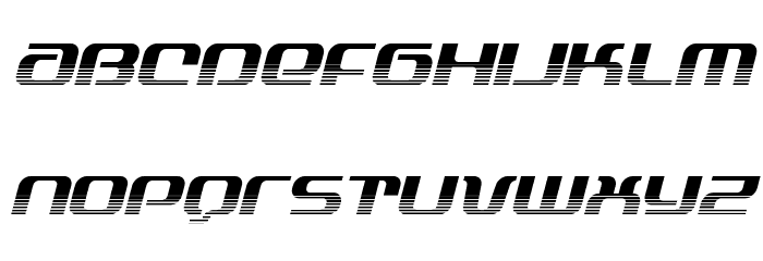 Yeoman Jack Twotone Italic Font LOWERCASE