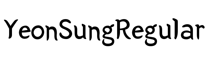 Yeon Sung Regular لخطوط تنزيل