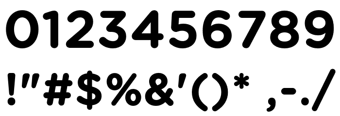 Yerevanyan-Bold Font OTHER CHARS