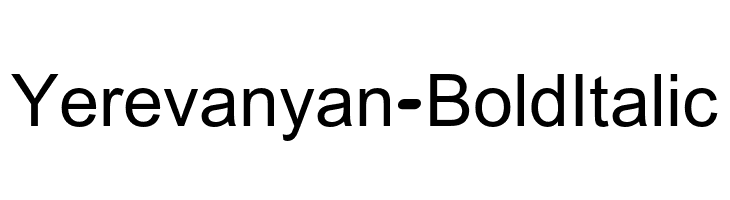 Yerevanyan-BoldItalic  font caratteri gratis