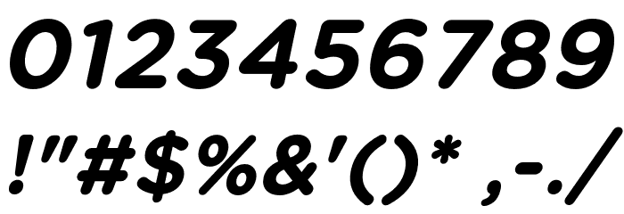 Yerevanyan-BoldItalic Font OTHER CHARS