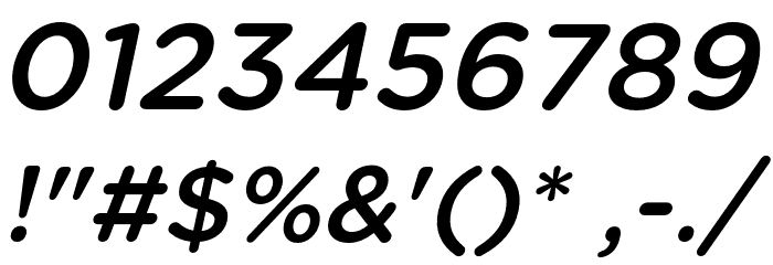 Yerevanyan-Italic Font OTHER CHARS