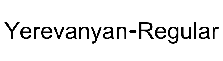 Yerevanyan-Regular  Fuentes Gratis Descargar