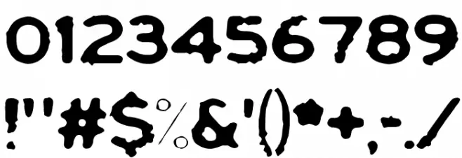 Yericho Punx Font OTHER CHARS