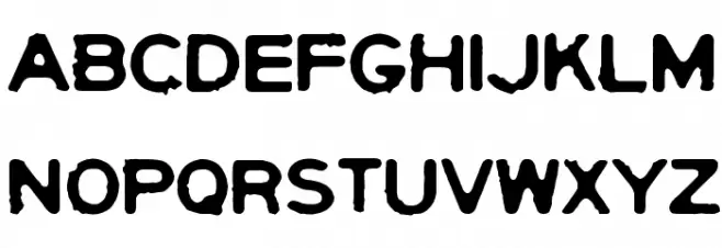 Yericho Punx Schriftart Kleinbuchstaben