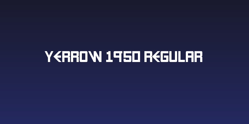 Yerrow 1950 Regular Social Header