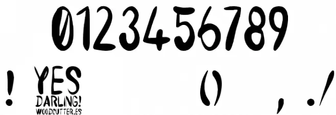 Yes Darling Font OTHER CHARS