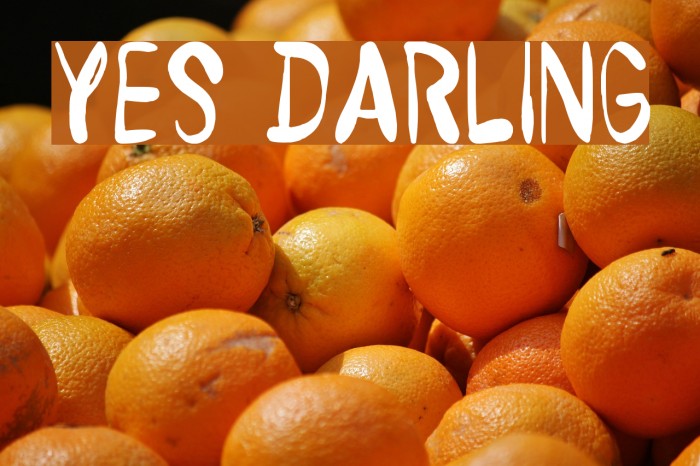 Yes Darling Example 1