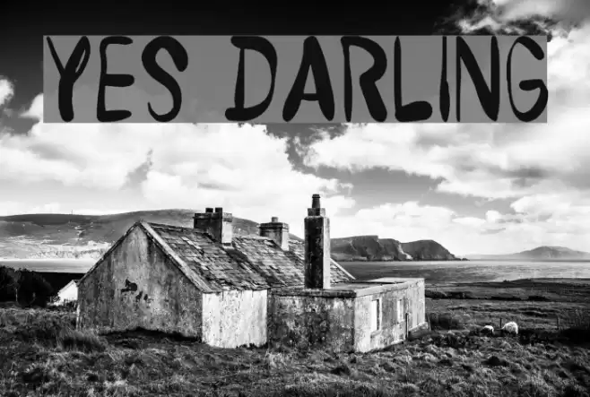 Yes Darling Font examples