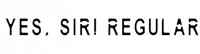 Yes, Sir! Regular  Скачать бесплатные шрифты